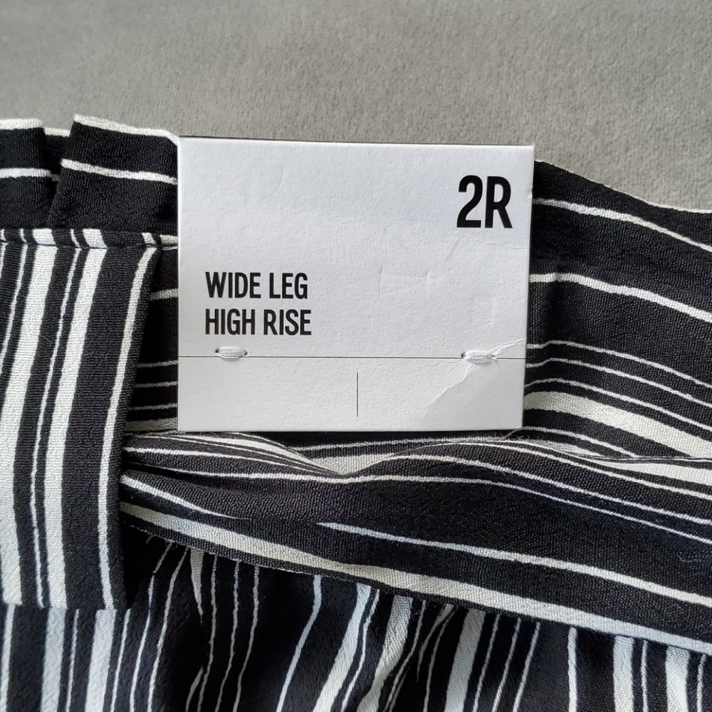 Wide Leg High Rise Slacks Size 2, Tie Belt NWT Express - Picture 6 of 14